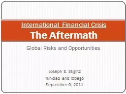   Global Risks  and  Opportunities