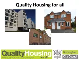 Quality Housing for all Selective licensing