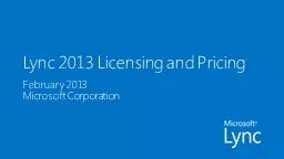 Lync 2013 Licensing and Pricing