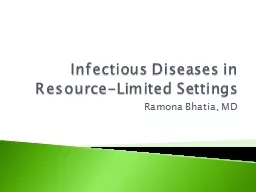 Infectious Diseases in  Resource-Limited