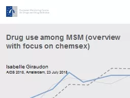 Drug use among MSM  (overview
