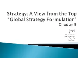 Strategy: A View from the Top