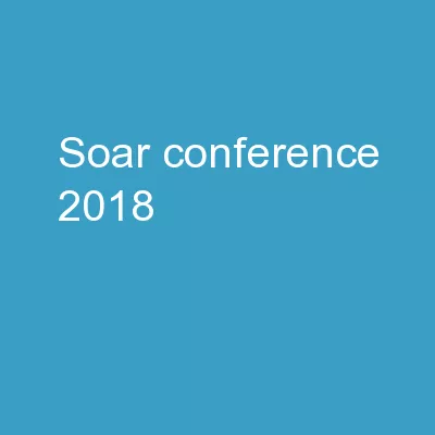 SOAR Conference 2018 “