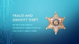Fraud and Identity theft