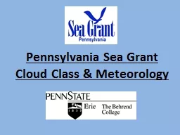 Pennsylvania Sea Grant Cloud Class & Meteorology