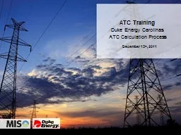 Duke Energy Carolinas ATC Calculation Process