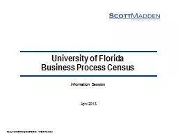 University  of  Florida Business Process Census
