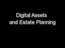 Digital Assets and Estate Planning