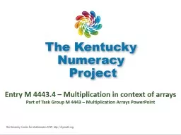 Entry M 4443.4 – Multiplication in context of arrays