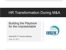 HR Transformation During M&A