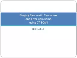 HHHoldorf  Staging Pancreatic Carcinoma