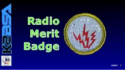 SLIDE  1 1 Radio Merit Badge
