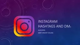 Instagram Hashtags and DM