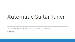 Automatic Guitar Tuner Trenton Ahrens,