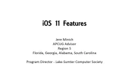 iOS 11 Features Jere Minich