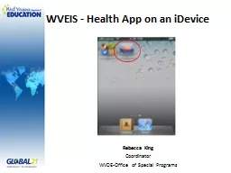 WVEIS - Health App on an