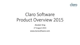 Claro Software  Product Overview