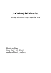 A Curiously Irish Identity Rodney Walshe Irish Essay C