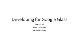Developing  for Google Glass