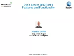 Lync  Server 2013 Part 1