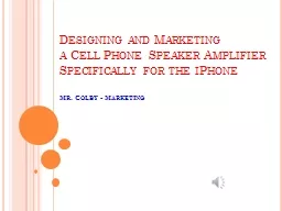 Designing and Marketing
