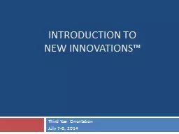 Introduction to New Innovations™