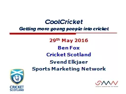CoolCricket Getting more young people into cricket