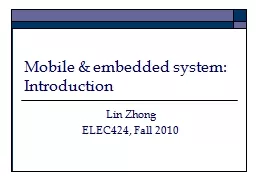Mobile & embedded system: