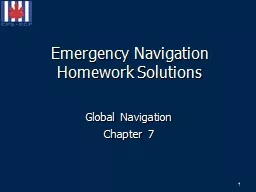 Emergency Navigation Homework