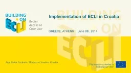 Implementation of ECLI in Croatia