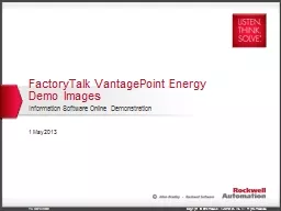 FactoryTalk  VantagePoint Energy