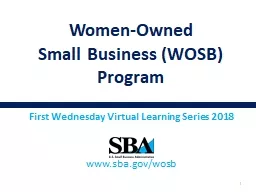 First Wednesday Virtual Learning Series 2018