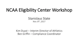 NCAA Eligibility Center Workshop