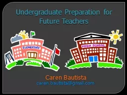 Undergraduate Preparation for