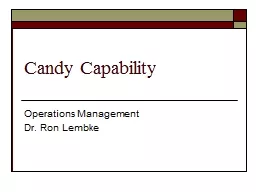 Candy Capability Operations Management
