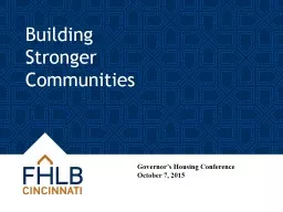 Building  Stronger  Communities