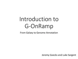 Introduction to  G-OnRamp
