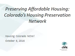 Preserving Affordable Housing: