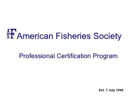 American Fisheries Society
