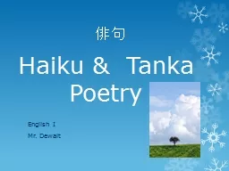 Haiku &  Tanka Poetry