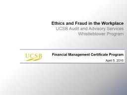 Ethics and Fraud in the Workplace