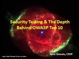 Security Testing & The Depth Behind OWASP Top 10