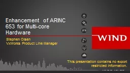 Enhancement of ARINC 653 for Multi-core Hardware