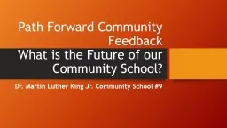Path Forward Community Feedback