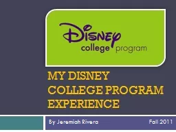 My DISNEY  College Program