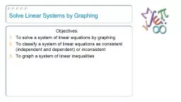 Solve  Linear Systems by Graphing