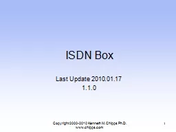 ISDN Box Last Update  2010.01.17