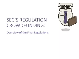 SEC’S Regulation  crowdfunding