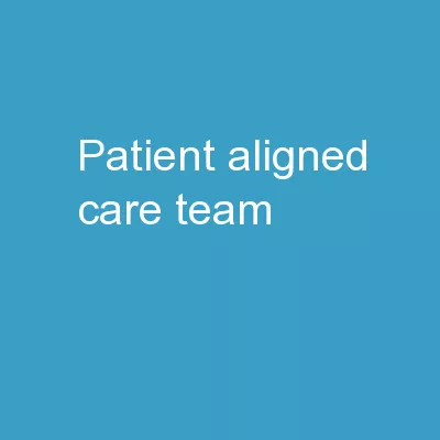Patient Aligned Care Team