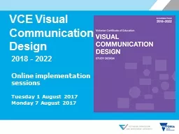 VCE Visual Communication Design
